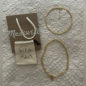 NWOT Madewell necklaces
